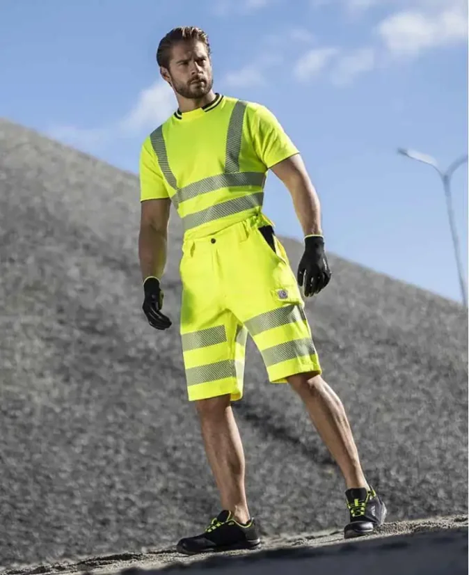 Reflexné pracovné šortky Ardon SIGNAL+ žlto-čierne