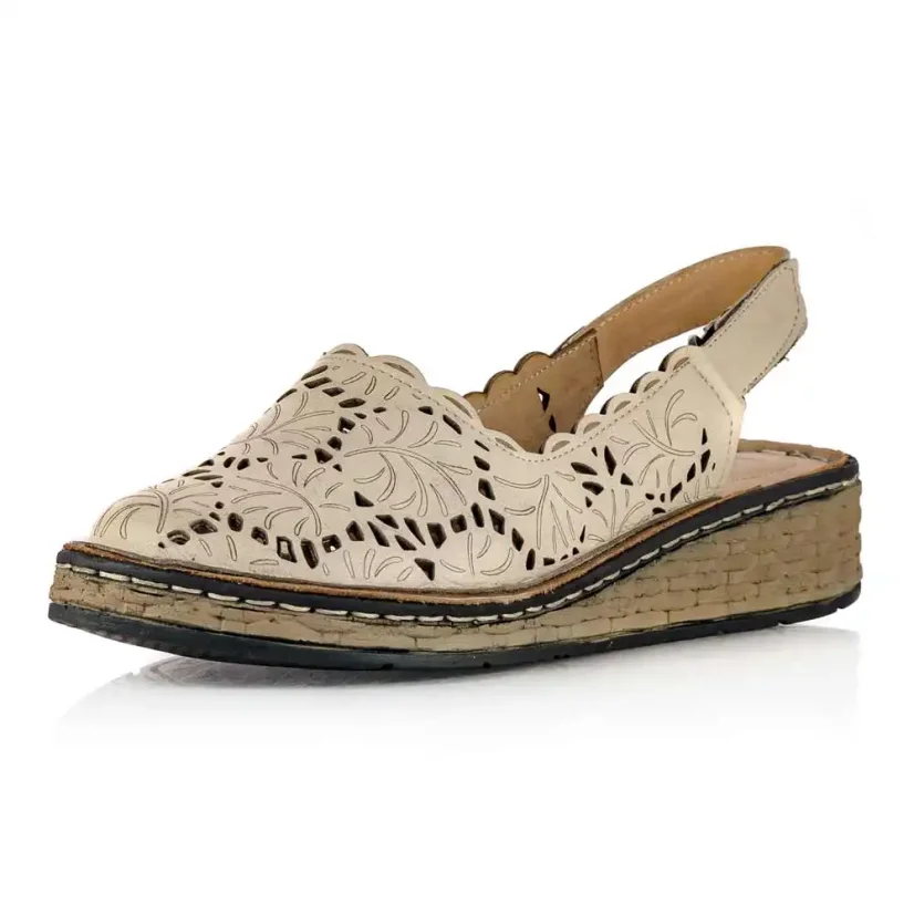 Dámske sandále Klop 108 11399-1 03 béžové