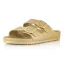 Dámske šľapky Coqui KONG golden beige shiny