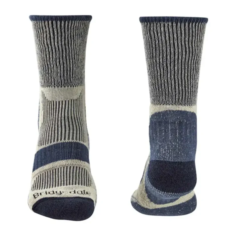 Pánske ponožky Bridgedale Hike LW Cotton CC Boot indigo