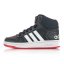 Detské čierne tenisky Adidas Hoops mid 2.0 K FY7009