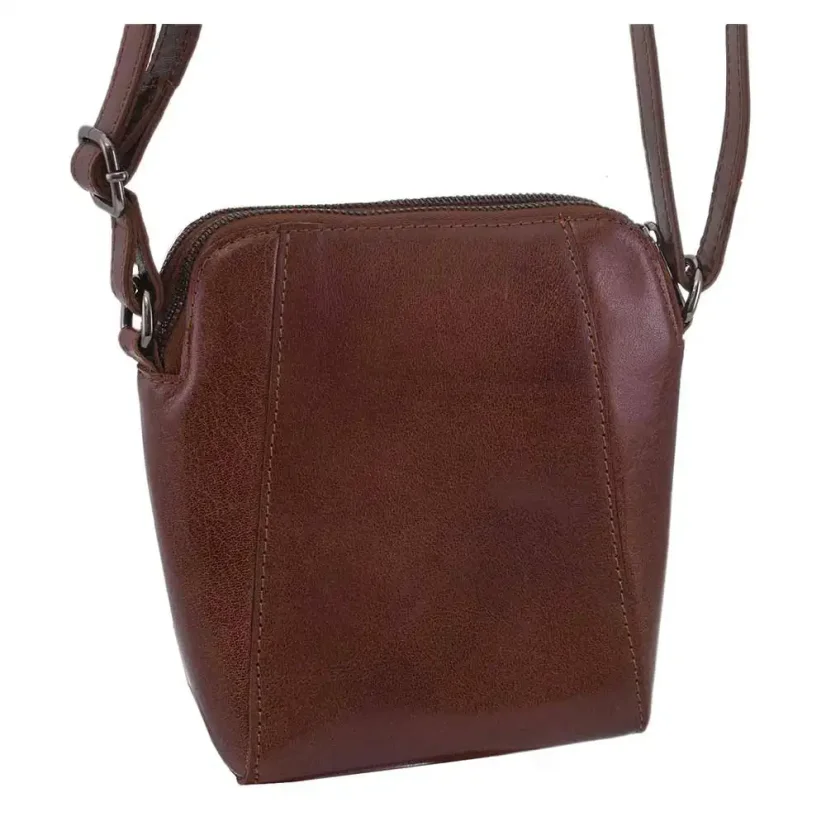 Dámska kožená kabelka Mercucio 250125 koňak