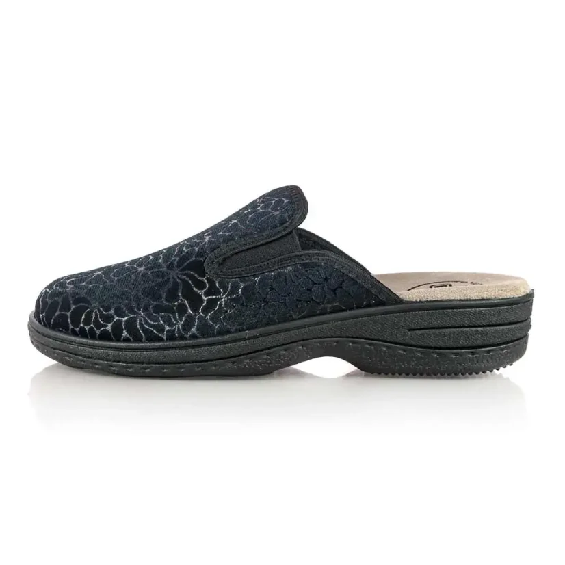 Dámske papuče MEDI LINE 529 tiglio čierne
