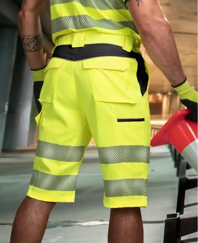 Reflexné pracovné šortky Ardon SIGNAL+ žlto-čierne