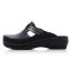 Zdravotné čierne šľapky Batz Flower Black