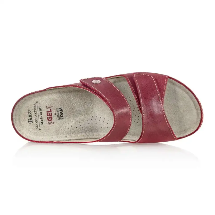 Dámske zdravotné šľapky Batz FC06 red